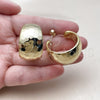 Stainless Steel Medium Hoop, Disco Design, Polished, Golden Finish, 02.455.0008.1.30