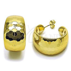 Stainless Steel Hoop Earrings — Medium Hoop Disco Design Polished 02. — main product view — SKU 165678 | Acero Inoxidable aretes de aro — Medium Hoop Disco diseño pulido 02. — SKU 165678