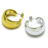 Stainless Steel Medium Hoop, Disco Design, Polished, Golden Finish, 02.455.0008.1.30