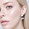 Rhodium Gold Filled Medium Hoop, Disco Design, Polished, Rhodium Finish, 02.455.0008.30