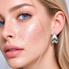 Rhodium Gold Filled Stud Earring, Teardrop Design, Polished, Rhodium Finish, 02.467.0046.1