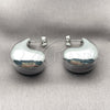 Rhodium Gold Filled Stud Earring, Teardrop Design, Polished, Rhodium Finish, 02.467.0046.1