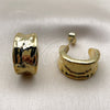 Stainless Steel Small Hoop, Polished, Golden Finish, 02.467.0047.25