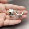 Rhodium Gold Filled Small Hoop, Polished, Rhodium Finish, 02.467.0047.1.25
