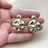 Stainless Steel Stud Earring, Polished, Golden Finish, 02.467.0048