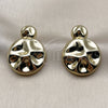Stainless Steel Stud Earring, Polished, Golden Finish, 02.467.0048