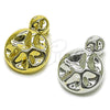 Stainless Steel Stud Earring, Polished, Golden Finish, 02.467.0048
