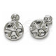 Arete Dormilona 02.467.0048.1 Oro Laminado Blanco, Pulido, Rodinado