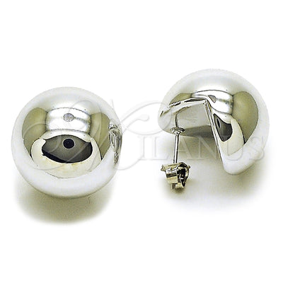 White Gold Filled Rhodium Gold-Filled Ball Earrings 02.467.0049.1 for wholesale, main product view