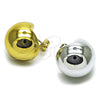 Rhodium Gold Filled Stud Earring, Ball Design, Polished, Rhodium Finish, 02.467.0049.1