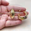 Stainless Steel Medium Hoop, Polished, Golden Finish, 02.467.0050.30