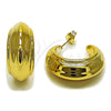 Stainless Steel Medium Hoop, Polished, Golden Finish, 02.467.0050.30