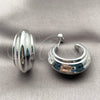 Rhodium Gold Filled Medium Hoop, Polished, Rhodium Finish, 02.467.0050.1.30