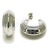 Rhodium Gold Filled Medium Hoop, Polished, Rhodium Finish, 02.467.0050.1.30