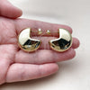 Stainless Steel Medium Hoop, Polished, Golden Finish, 02.455.0016.1.25