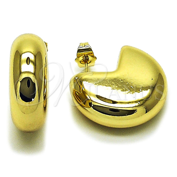 Stainless Steel Medium Hoop, Polished, Golden Finish, 02.455.0016.1.25