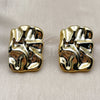 Stainless Steel Stud Earring, Polished, Golden Finish, 02.455.0022.1