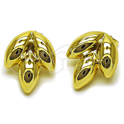 Stainless Steel Leaf Earrings 02.455.0018.1 for wholesale, main product view