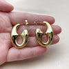 Stainless Steel Stud Earring, Puff Mariner Design, Polished, Steel Finish, 02.467.0054