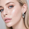 Rhodium Gold Filled Stud Earring, Puff Mariner Design, Polished, Rhodium Finish, 02.467.0054.1