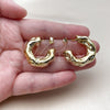Stainless Steel Medium Hoop, Polished, Golden Finish, 02.467.0056.25