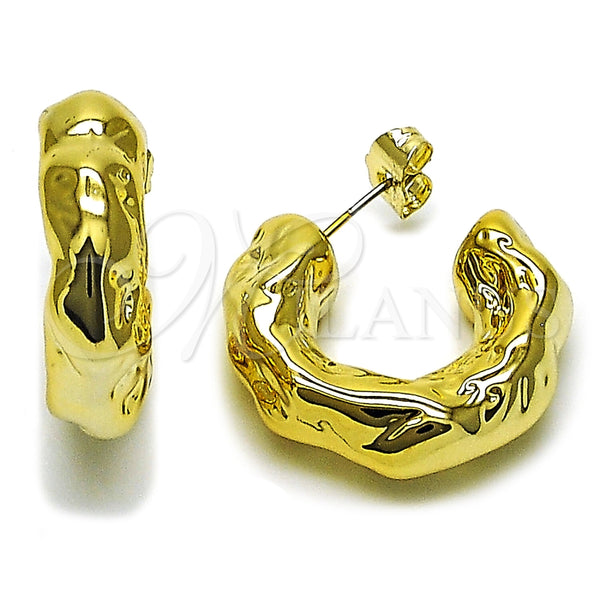 Stainless Steel Hoop Earrings — Medium Hoop Polished 02. — main product view — SKU 165714 | Acero Inoxidable aretes de aro — Medium Hoop pulido 02. — SKU 165714