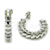 Rhodium Gold Filled Medium Hoop, Polished, Rhodium Finish, 02.467.0057.1.30