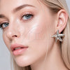 Rhodium Gold Filled Stud Earring, Star Design, Polished, Rhodium Finish, 02.467.0058.1