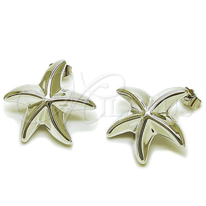White Gold Filled Ring — Stud Earring Star Design Polished 02. — main product view — SKU 165719 | Oro Laminado Blanco anillo — Stud Earring estrella diseño pulido 02. — SKU 165719