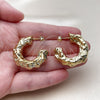 Stainless Steel Medium Hoop, Polished, Golden Finish, 02.467.0061.35