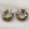 Stainless Steel Medium Hoop, Polished, Golden Finish, 02.467.0061.35