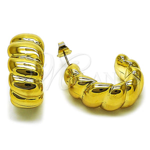 Stainless Steel Ring — Stud Earring Twist Design Polished 02. — main product view — SKU 165728 | Acero Inoxidable anillo — Stud Earring Twist diseño pulido 02. — SKU 165728