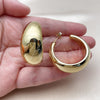 Stainless Steel Medium Hoop, Polished, Golden Finish, 02.455.0020.1.40