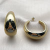 Stainless Steel Medium Hoop, Polished, Golden Finish, 02.455.0020.1.40