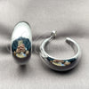 Rhodium Gold Filled Medium Hoop, Polished, Rhodium Finish, 02.455.0020.40
