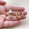 Stainless Steel Small Hoop, Polished, Golden Finish, 02.467.0066.25