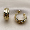 Stainless Steel Small Hoop, Polished, Golden Finish, 02.467.0066.25