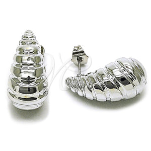 White Gold Filled Ring — Stud Earring Teardrop Design Polished 02. — main product view — SKU 165741 | Oro Laminado Blanco anillo — Stud Earring Teardrop diseño pulido 02. — SKU 165741