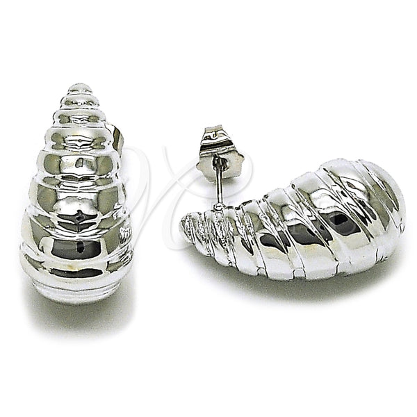 White Gold Filled Ring — Stud Earring Teardrop Design Polished 02. — main product view — SKU 165741 | Oro Laminado Blanco anillo — Stud Earring Teardrop diseño pulido 02. — SKU 165741