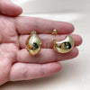 Stainless Steel Stud Earring, Polished, Golden Finish, 02.467.0069