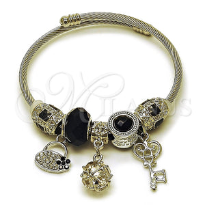 Stainless Steel Jewelry — Individual Bangle key and Suitecase Design with White — main product view — SKU 165746 | Acero Inoxidable joyería — Individual Bangle key and Suitecase diseño with blanco — SKU 165746
