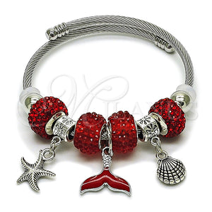 Stainless Steel Jewelry — Individual Bangle Star and Shell Design with Light — main product view — SKU 165780 | Acero Inoxidable joyería — Individual Bangle estrella and Shell diseño with Light — SKU 165780