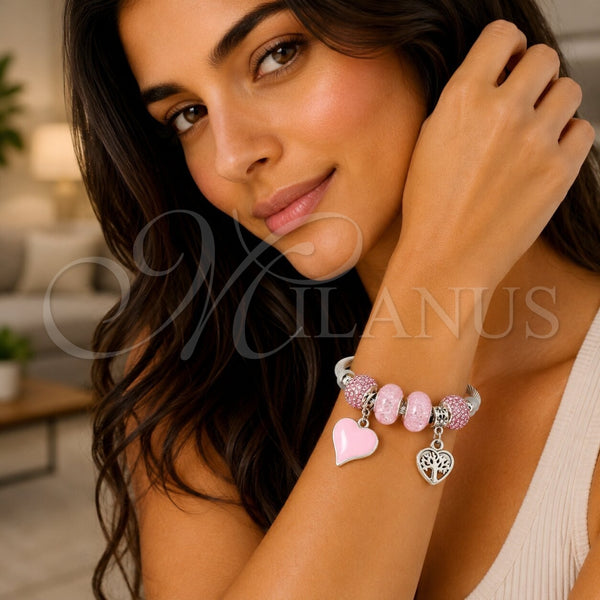 Stainless Steel Jewelry — Individual Bangle Heart and Tree Design with Light — alternate product view — SKU 165788 | Acero Inoxidable joyería — Individual Bangle corazón and Tree diseño with Light — SKU 165788