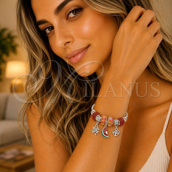 Stainless Steel Jewelry — Individual Bangle Watermelon and Four-leaf Clover Design with — alternate product view — SKU 165797 | Acero Inoxidable joyería — Individual Bangle Watermelon and Four-leaf Clover diseño with — SKU 165797