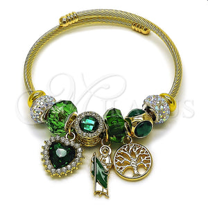 Stainless Steel Jewelry — Individual Bangle San Judas and Heart Design with — main product view — SKU 165811 | Acero Inoxidable joyería — Individual Bangle San Judas and corazón diseño with — SKU 165811