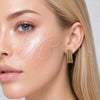 Oro Laminado Small Hoop, Gold Filled Style Twist Design, Polished, Golden Finish, 02.213.0953.20