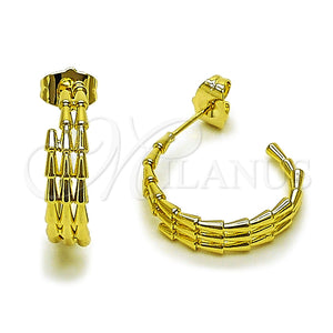 Gold Filled Hoop Earrings — Small Hoop Teardrop Design Polished 02. — main product view — SKU 165832 | Oro Laminado aretes de aro — aro pequeño Teardrop diseño pulido 02. — SKU 165832