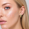 Oro Laminado Stud Earring, Gold Filled Style Polished, Golden Finish, 02.213.0957