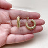 Oro Laminado Small Hoop, Gold Filled Style Polished, Golden Finish, 02.213.0960.20