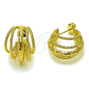 Gold Filled Hoop Earrings — Small Hoop Diamond Cutting 02. — main product view — SKU 165842 | Oro Laminado aretes de aro — aro pequeño Diamond Cutting 02. — SKU 165842